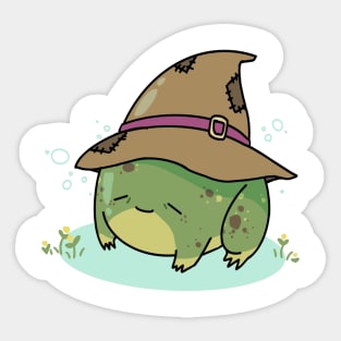 Old Garden Frog Sticker